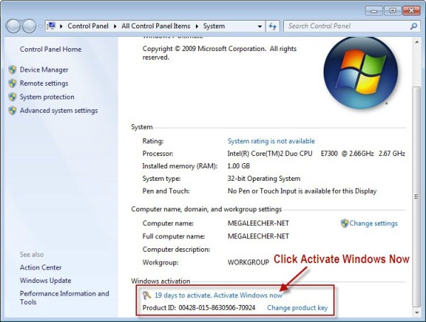 Windows 7 product key free